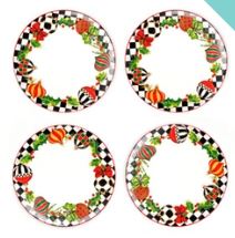 Deck the Halls Dinner Plate- Set of 4
