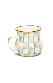 Sterling Check Enamel Mug
