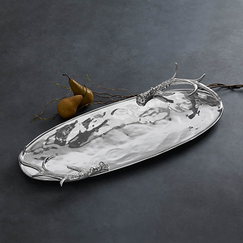 Western Antler Oval Tray