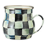 Courtly Check Enamel Mug