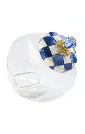 Royal Check Cookie Jar Enamel Lid