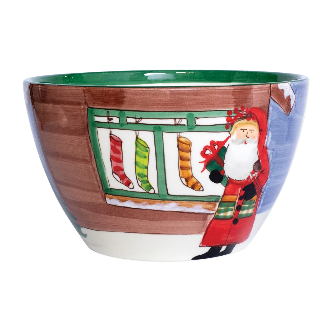 OSN Large Deep Bowl Santa with Stockings