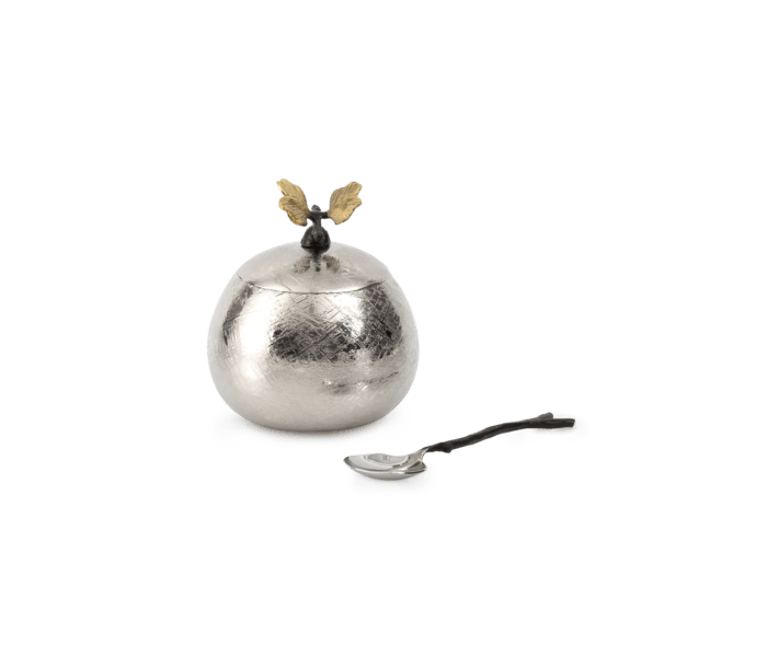 Butterfly Ginkgo Pot with Spoon