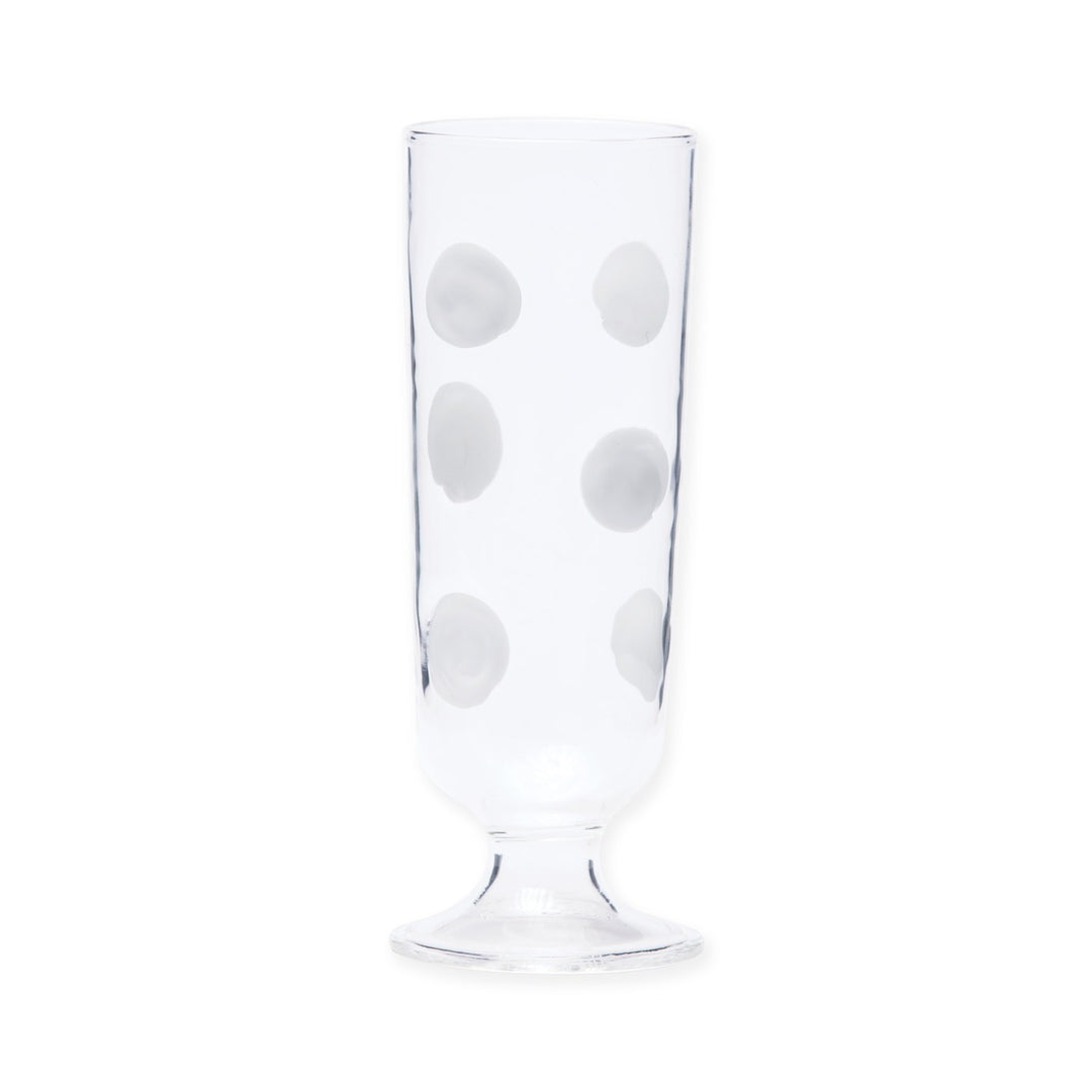 Drop Champagne Glass White