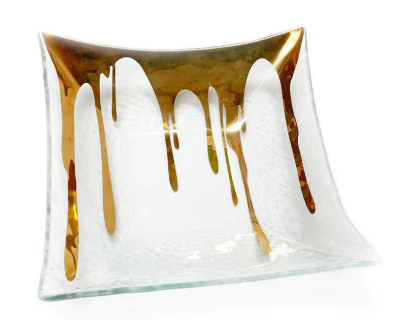 Splatter 11" Square Bowl