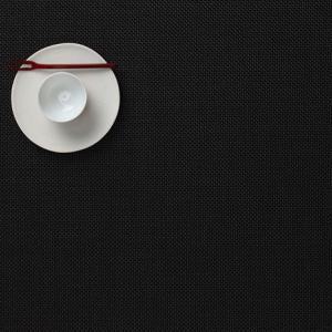 Mini Basketweave Placemat Rect Black
