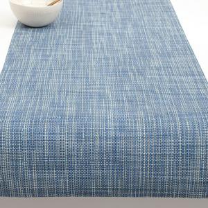 Mini Basketweave Table Runner Chambray