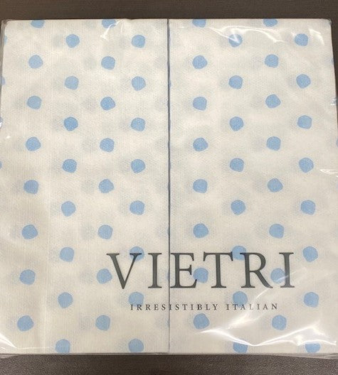 Papersoft Guest Towels Light Blue Dot PK20
