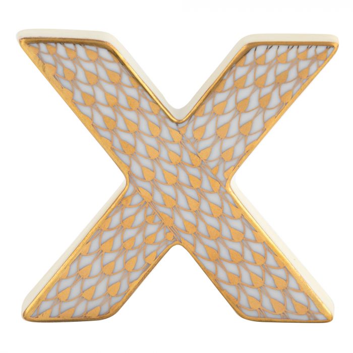 Letter X Gold