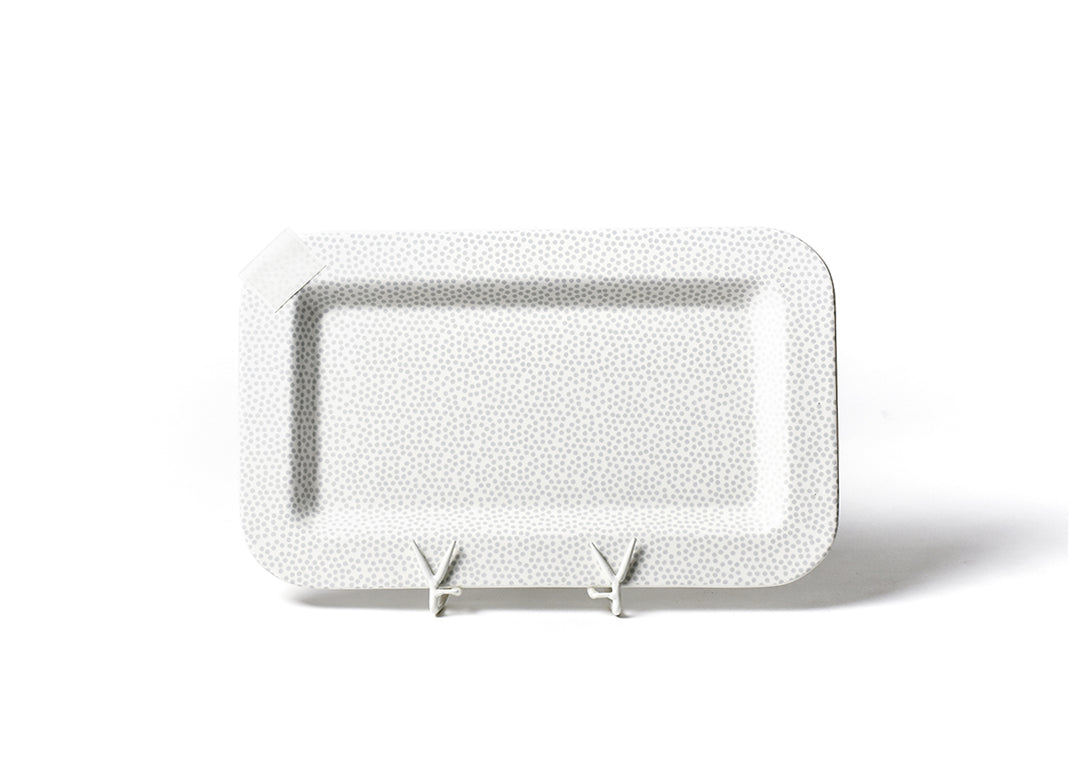 Stone Small Dot Mini Entertaining Rectangle Platter