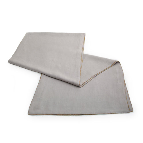 Silver Beaded Runner - Slate