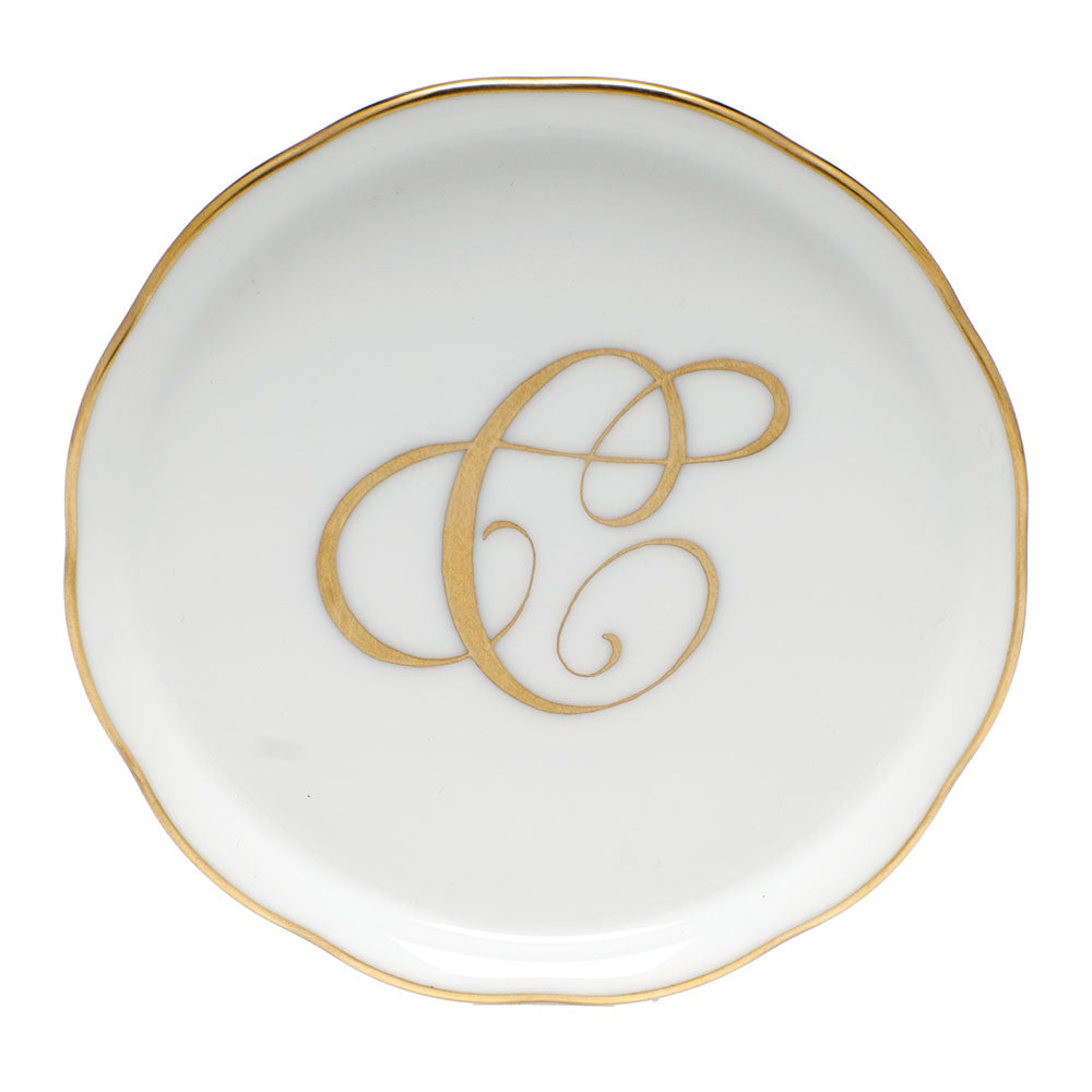 Coaster with Monogram "C"