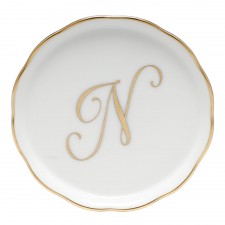 Coaster with Monogram "N"