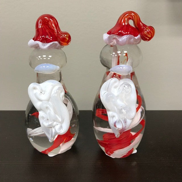 James Hayes Glass Skinny Santa
