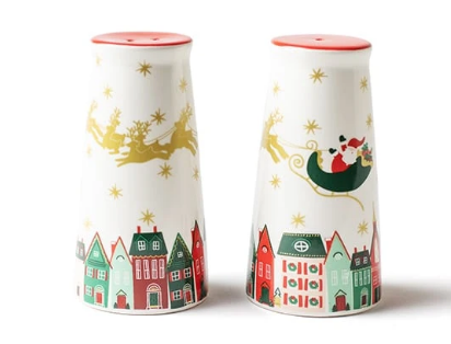 Christmas in the Village Salt and Pepper Shaker Set