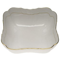 Golden Edge Square Salad Bowl