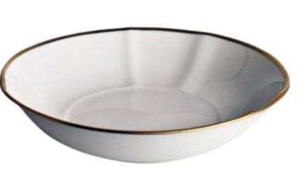 Simply Elegant Gold Soup Bowl Set of 2