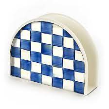 Royal Check Enamel Napkin Holder