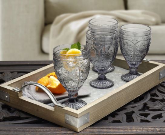 Trestle Goblet Grey Set of 4