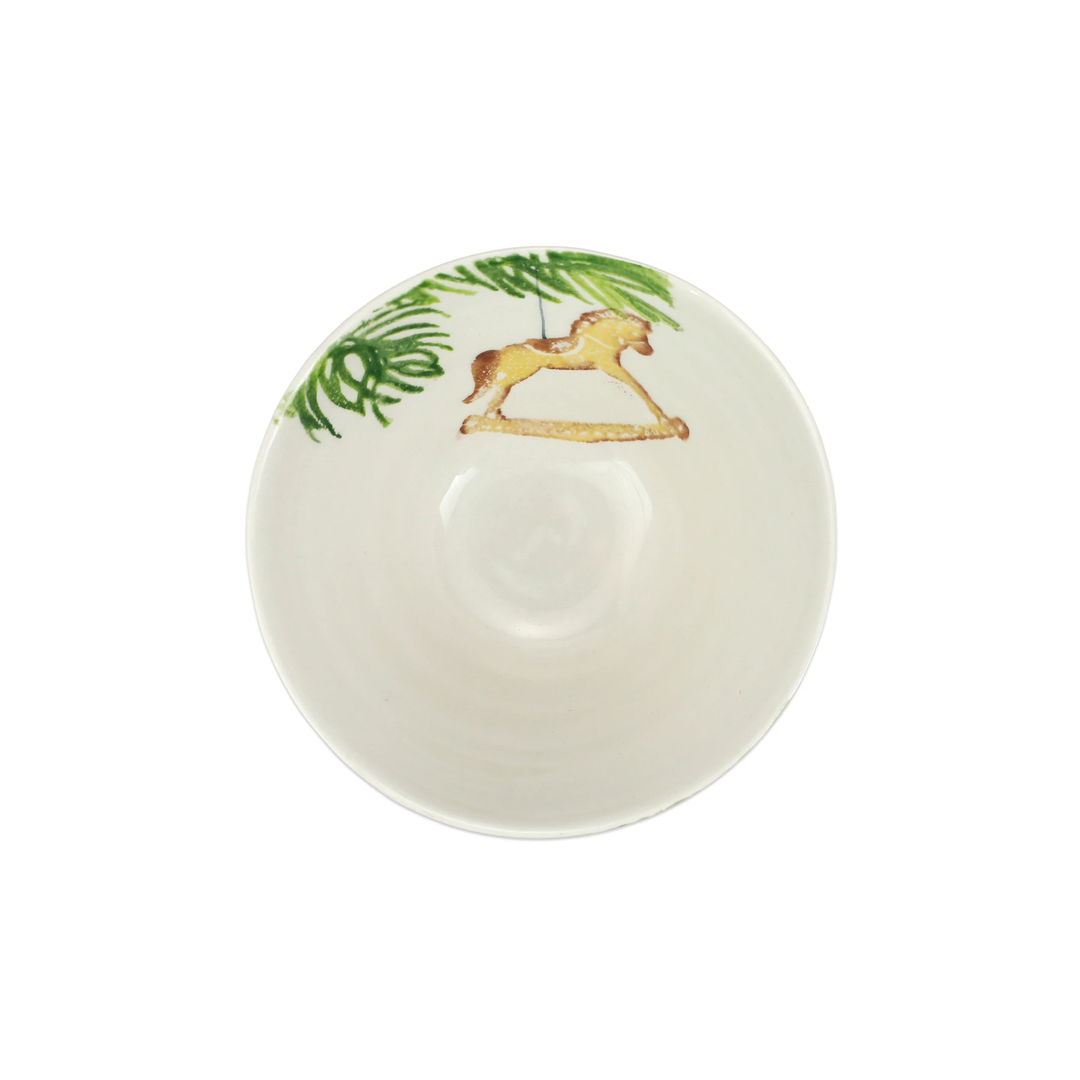 Nutcrackers Cereal Bowl Rocking Horse