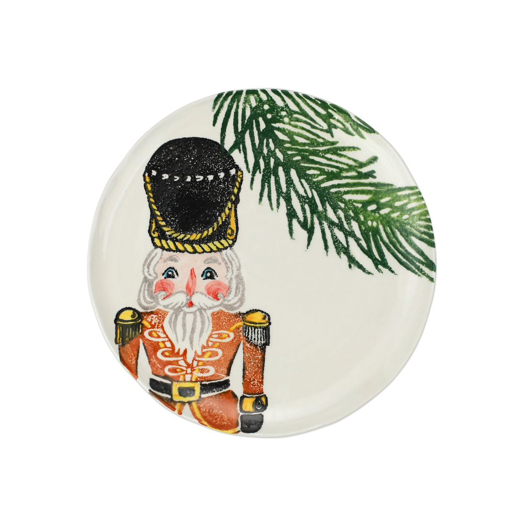 Nutcrackers Salad Plate Gold