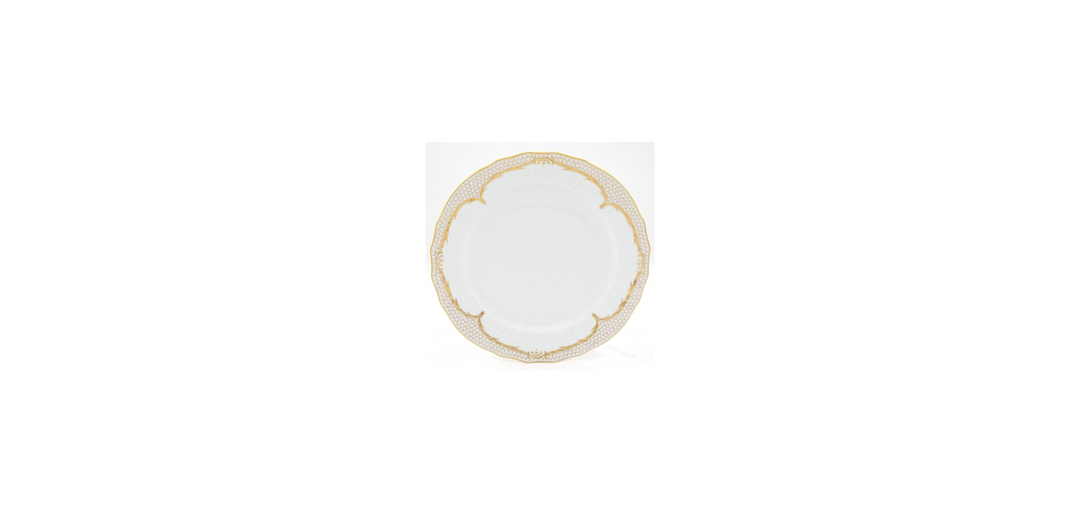 Golden Elegance Salad Plate