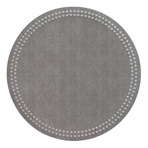 Pearls Placemat Gray Silver