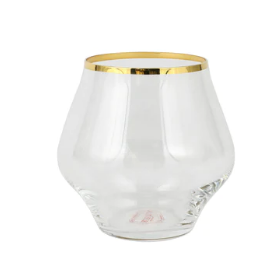 Contessa Gold Stemless Wine Glass