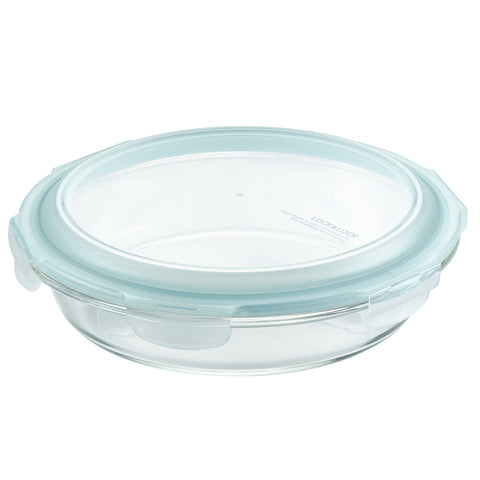 LocknLock Glass 9.5in Round Pie Dish w/Lid