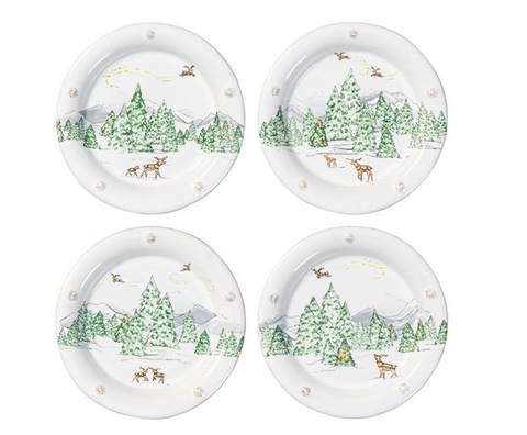 Berry & Thread North Pole Cocktail Plates Set of 4