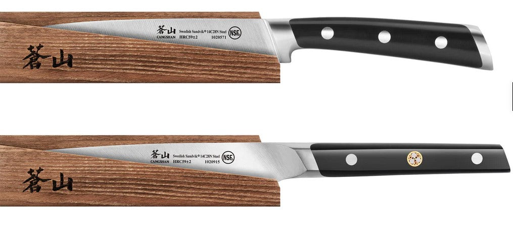 Canagshan Solid Ash Magnetic 5 in Utility Knife Sheath