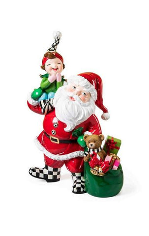 Granny Kitsch Trophy Santa and Elf