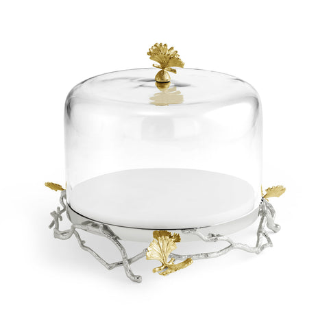 Butterfly Ginkgo Luxe Cake Stand w/ Dome