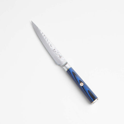 Kita Blue Serrated Utility Knife with Sheath 5 inch