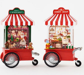 Swirly Glitter Santa Candy Shop