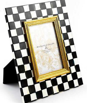 Courtly Check Enamel Frame 4"x6"