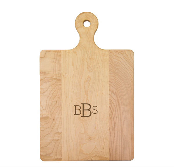 Personalized Maple Wood Cutting & Cheese Board 16x10 With Handle - Brooke Hathaway