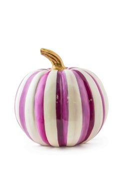 Plum Stripe Pumpkin Medium