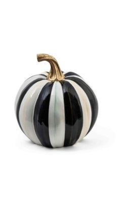Courtly Stripe Glossy Pumpkin Small