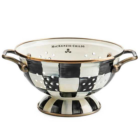 Courtly Check Enamel Colander-Small