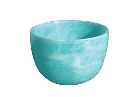 Deep Bowl Medium Turquoise Swirl