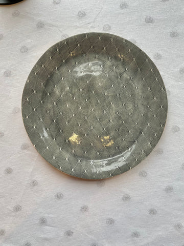 Diamond Charcoal Dinner Plate