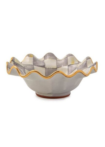 Sterling Check Fluted Breakfast Bowl