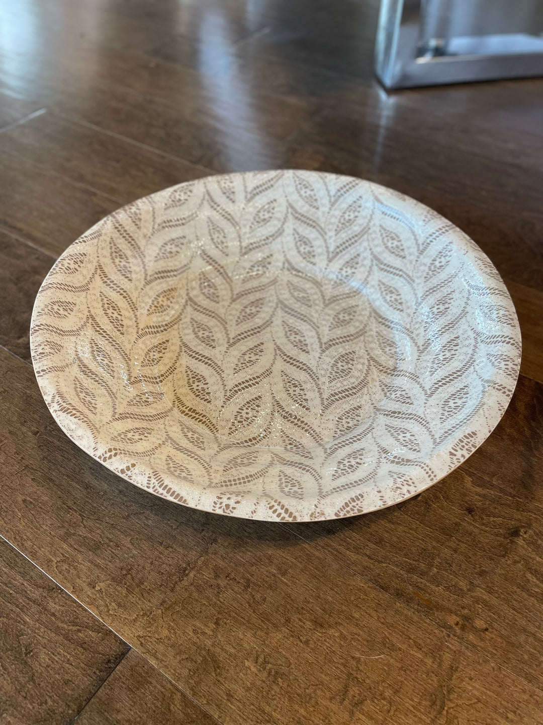 Centerpiece Bowl Paisley Mocha