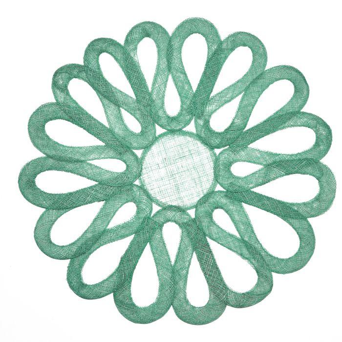 Looped Sinamay Placemat Jade Set of 3