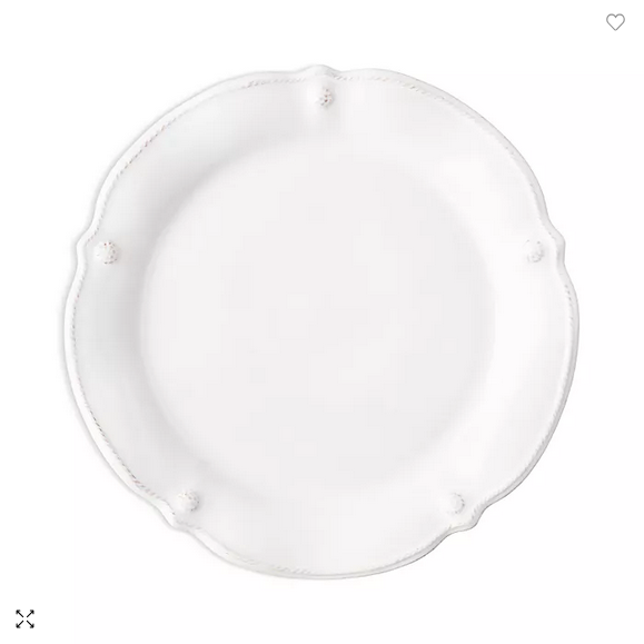 Berry & Thread Flared Dinner Plate Whitewash