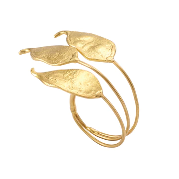 Gold Peapod Napkin Ring