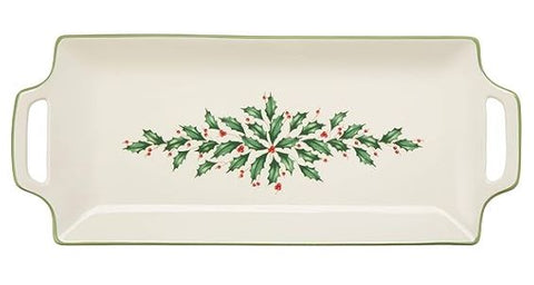 Holiday Handled Hors D'oeurves Tray
