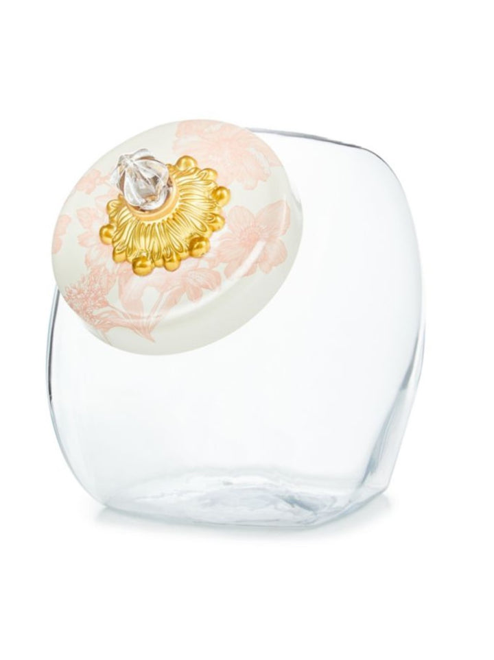 Sweets Jar with Rosy English Garden Lid