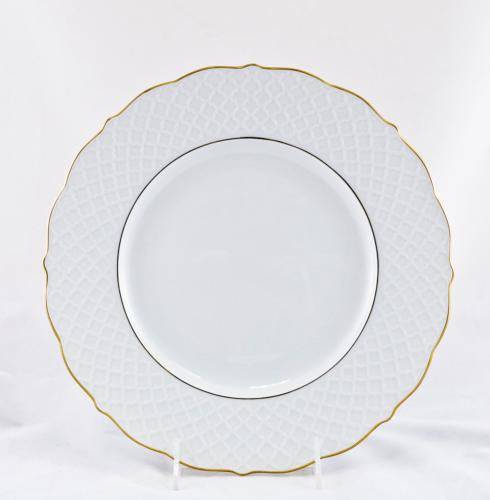 Empire White with Gold Dinner Plate